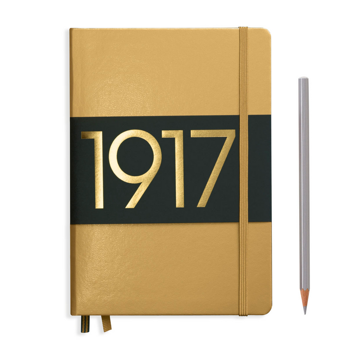 Leuchtturm1917 Medium (A5) Notebook - Gold Blank
