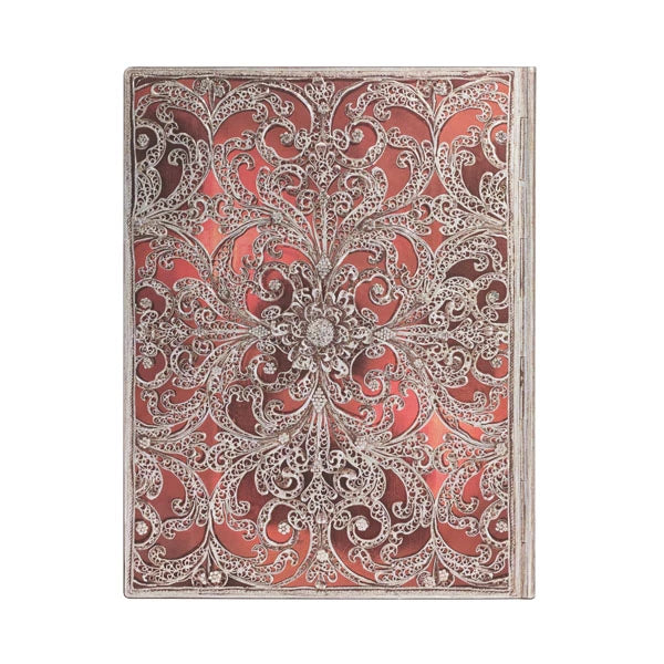 Paperblanks Silver Filigree Flexi Collection - Garnet