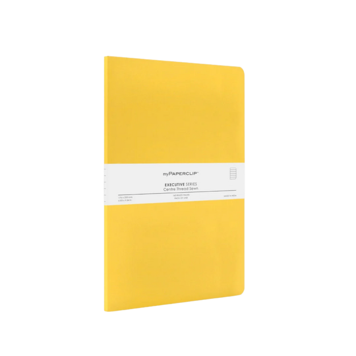 myPAPERCLIP Executive Series Softcover B5 Notebook - Yellow