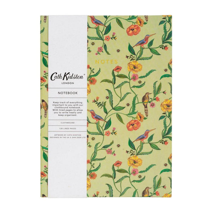 Cath Kidston A5 Cloth Notebook - Summer Birds