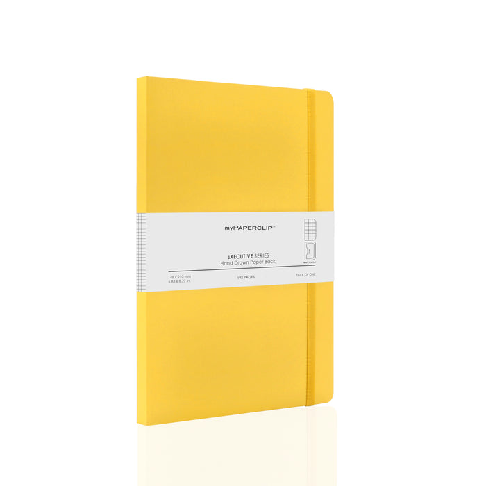 myPAPERCLIP Executive Series Softcover A5 Notebook - Yellow