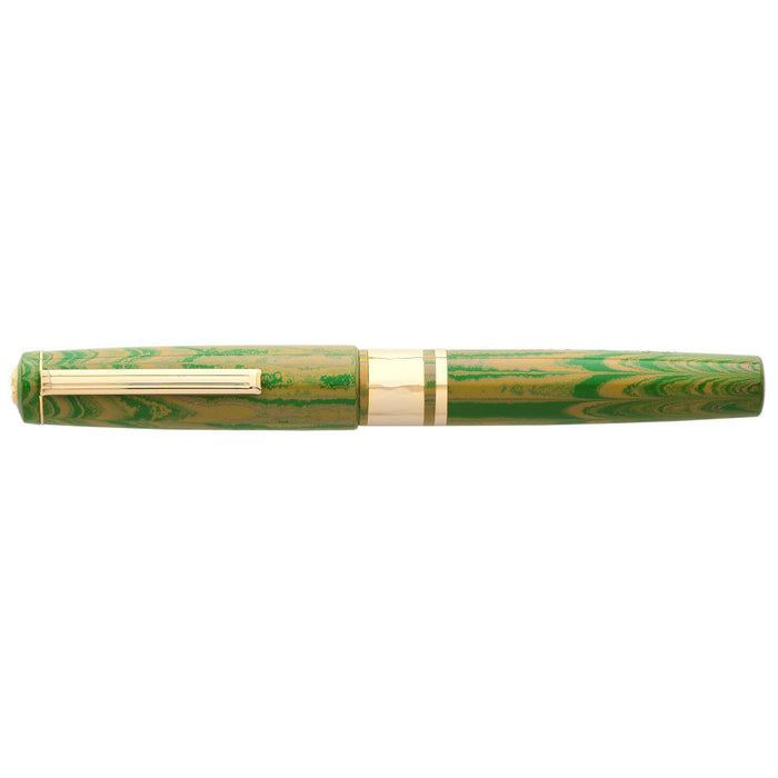Esterbrook Model J Lotus Green Ebonite Fountain Pen - Gold Trim - Journaler Nib