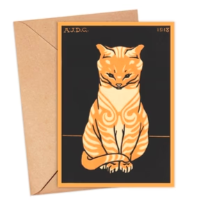 Ikonink Sitting Cat Card