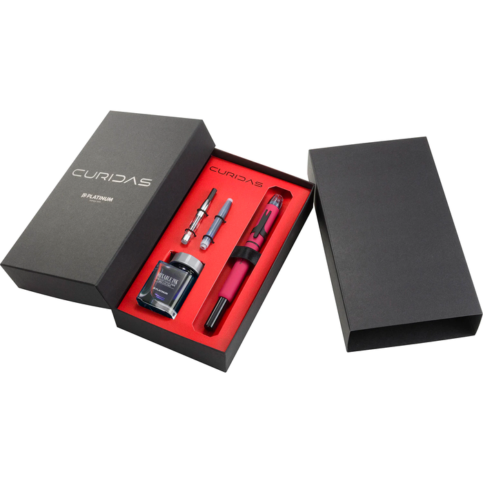 Platinum Curidas Fountain Pen Gift Set - Red Limited Edition