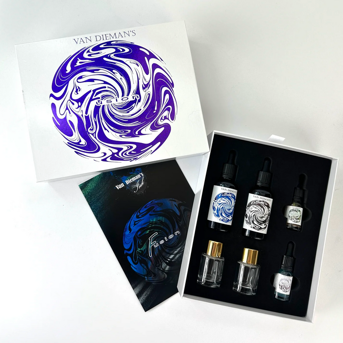 *Clearance* Van Dieman's Fusion - Fountain Pen Ink Mixing Kit - The Blue Pack