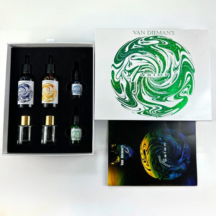 *Clearance* Van Dieman's Fusion - Fountain Pen Ink Mixing Kit - The Green Pack
