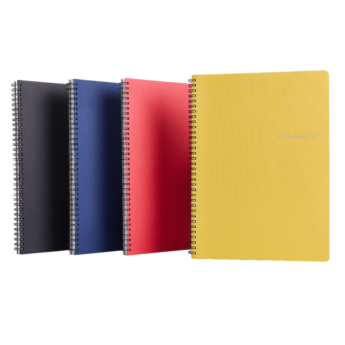 myPAPERCLIP Wiro Series Hardcover A4 Notebook - Yellow