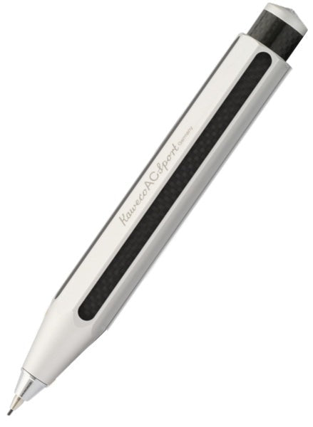 Kaweco AC Sport Carbon 0.7mm Mechanical Pencil - Silver