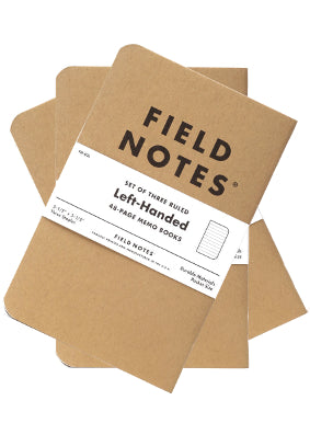 Field Notes Left Handed Ruled Notebooks (Set 3)