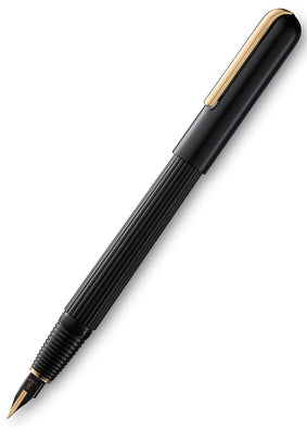 Lamy Imporium Black Gold Trim Fountain Pen, Medium