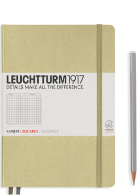 Leuchtturm Sand Squared Notebook, Medium (A5)