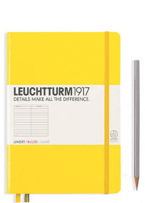 Leuchtturm Lemon Ruled Notebook, Medium (A5)