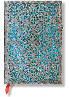 Paperblanks Silver Filigree Lined Journal, Midi