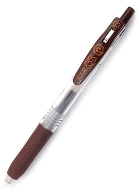 Zebra Sarasa Clip Gel 0.3mm Brown Rollerball Pen