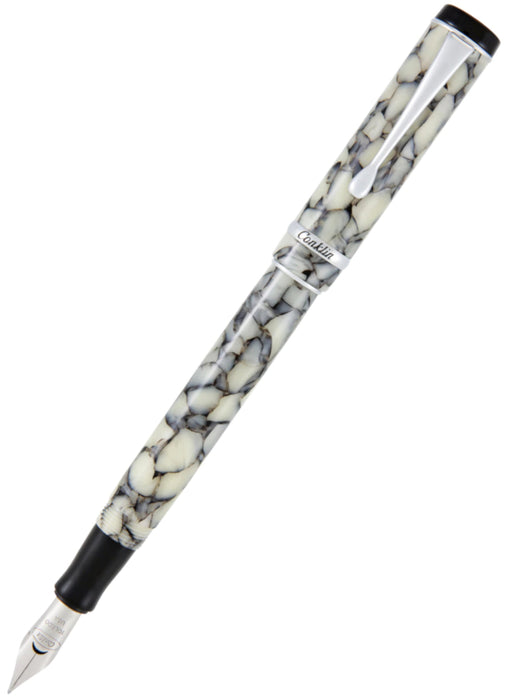 Conklin Duragraph Fountain Pen - Cracked Ice  Fine Nib