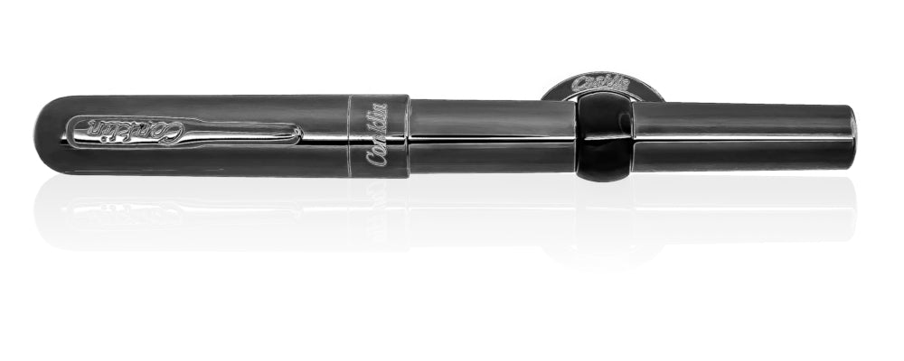 Conklin Mark Twain Crescent Filler Fountain Pen - Gunmetal F (Limited Edition)
