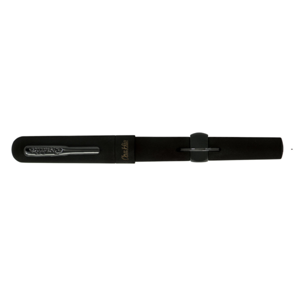Conklin Mark Twain Crescent Filler Fountain Pen - Super Black Gunmetal - EF