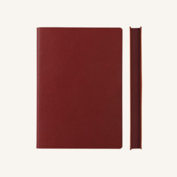Daycraft Signature Plain Lined Notebook - Red - A5