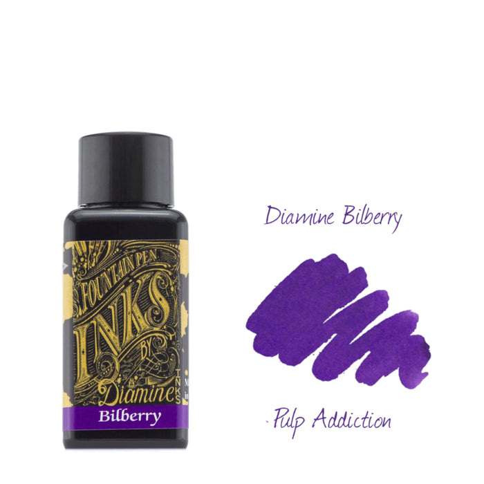 Diamine Fountain Pen Ink - Bilberry 30ml Bottle