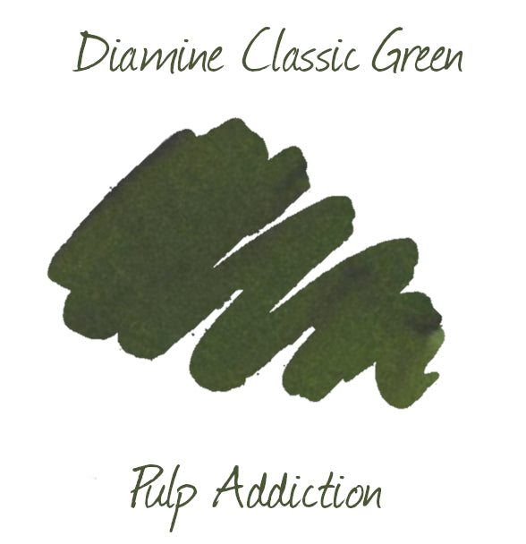 Diamine Fountain Pen Ink - Classic Green 30ml Bottle