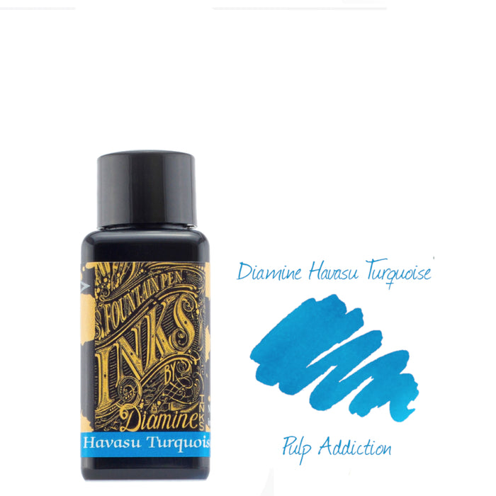 Diamine Fountain Pen Ink - Havasu Turquoise 30ml Bottle