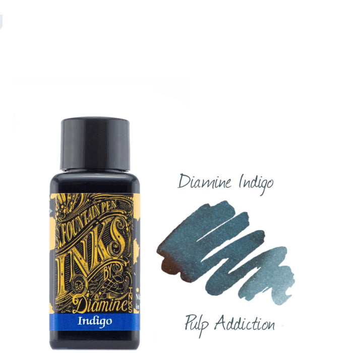 Diamine Fountain Pen Ink - Indigo 30ml Bottle