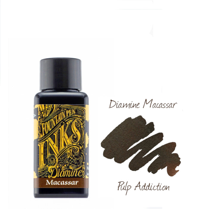 Diamine Fountain Pen Ink - Macassar 30ml Bottle