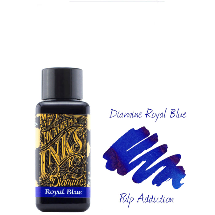 Diamine Fountain Pen Ink - Royal Blue 30ml Bottle
