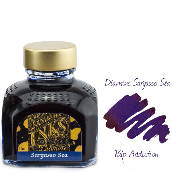 Diamine Fountain Pen Ink - Sargasso Sea 80ml Bottle