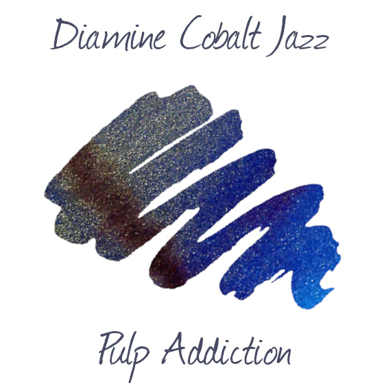 Diamine Shimmer Fountain Pen Ink - Cobalt Jazz 50ml Bottle