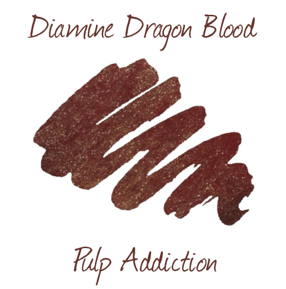 Diamine Shimmer Fountain Pen Ink - Dragon Blood 50ml Bottle