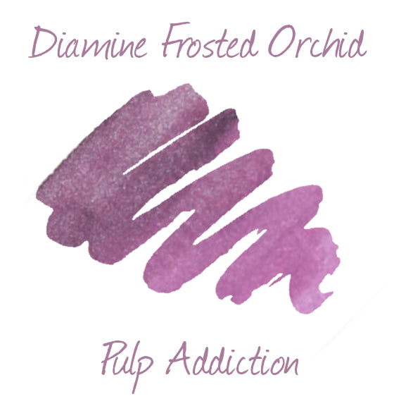 Diamine Shimmer Fountain Pen Ink - Frosted Orchid 50ml Bottle
