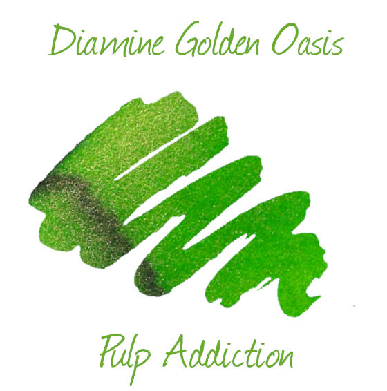 Diamine Golden Oasis Shimmer - 2ml Sample