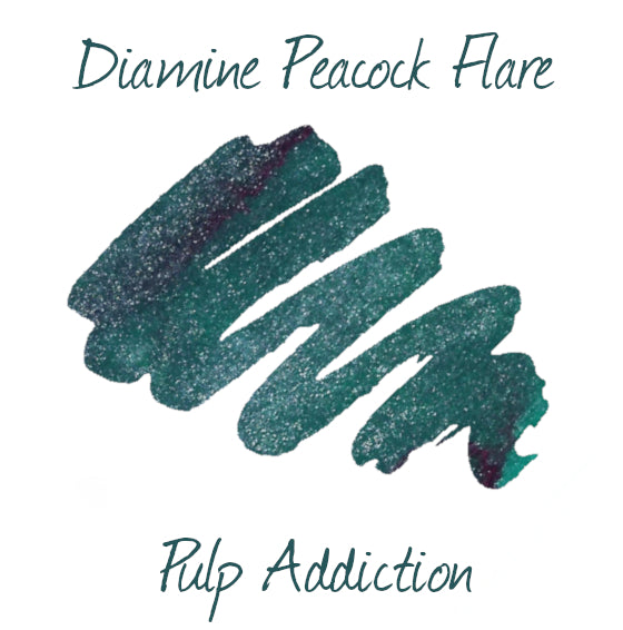 Diamine Peacock Flare Shimmer - 2ml Sample