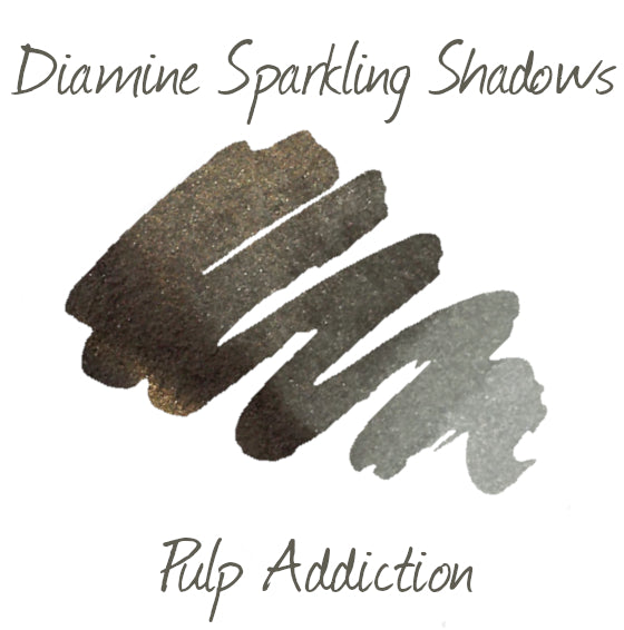 Diamine Shimmer Fountain Pen Ink - Sparkling Shadows 50ml Bottle
