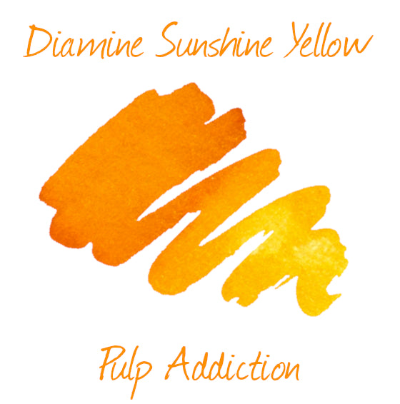 Diamine Fountain Pen Ink - Sunshine Yellow 30ml Bottle