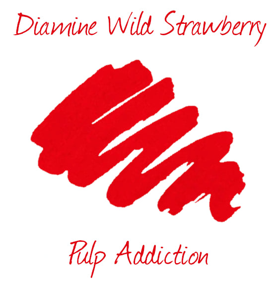 Diamine Fountain Pen Ink - Wild Strawberry 80ml Bottle