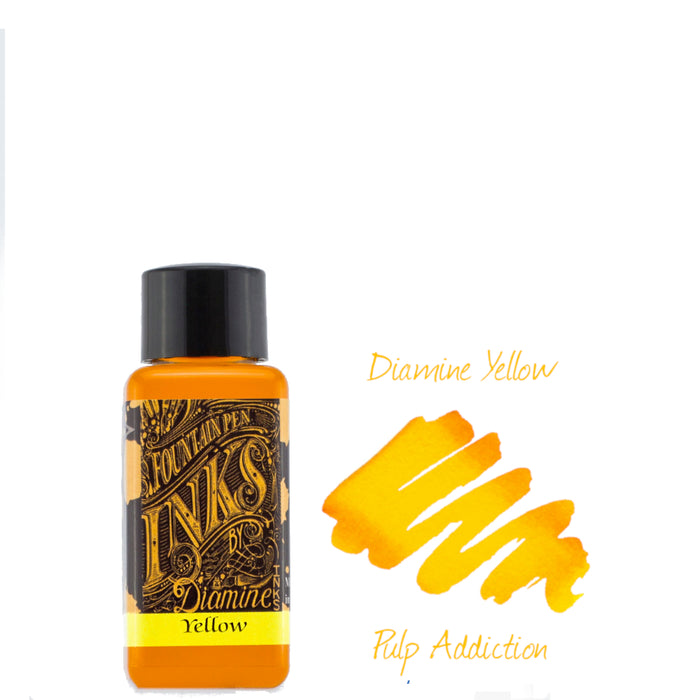 Diamine Fountain Pen Ink - Yellow 30ml Bottle