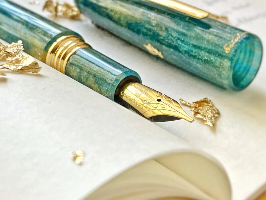 Esterbrook Estie Gold Rush Fountain Pen - Special Edition Frontier Green