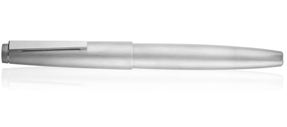 Lamy 2000 Stainless Steel Fountain Pen - Oblique Double Broad