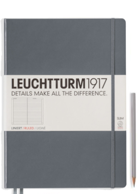 Leuchtturm1917 Slim Master (A4+) Notebook - Anthracite Ruled