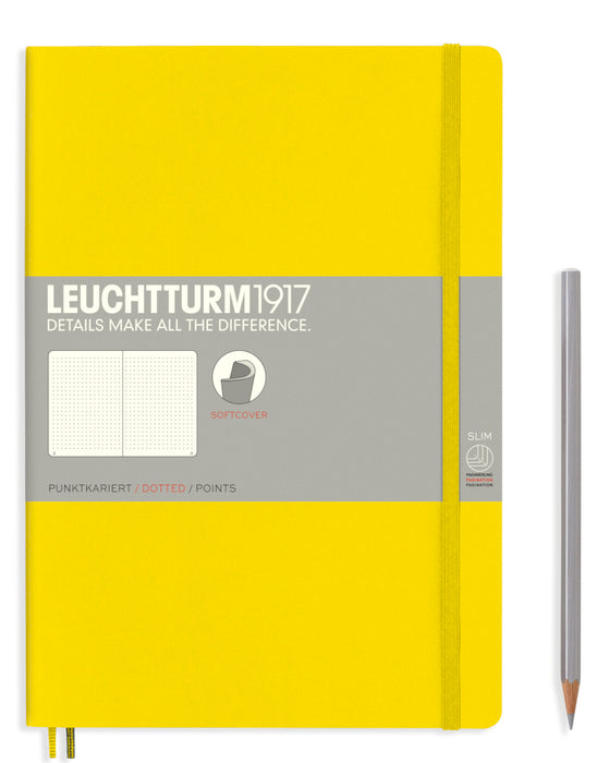 Leuchtturm1917 Softcover Paperback (B5) Notebook - Lemon Dotted