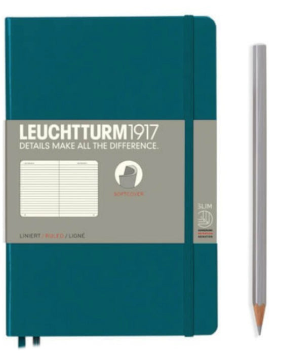 Leuchtturm1917 Softcover Paperback (B5) Notebook - Pacific Green Ruled