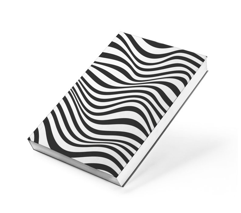*Clearance* Memmo Wavy Lines Lined Notebook, A5