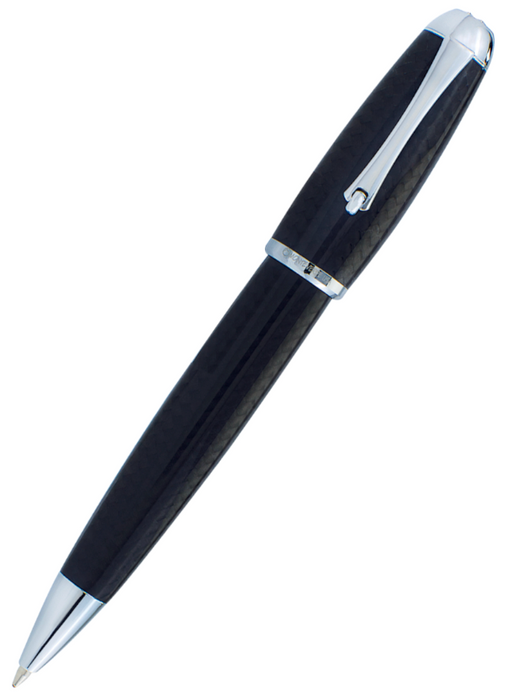 Monteverde Super Mega Carbon Fibre Ballpoint Pen  - Chrome