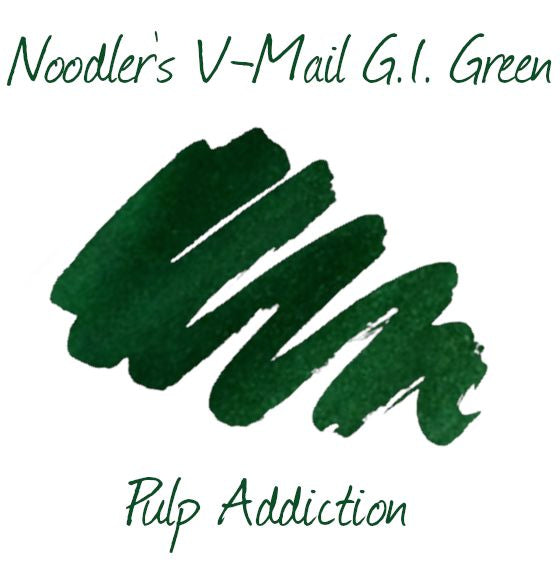Noodler's V-Mail G.I. Green Ink - 2ml Sample