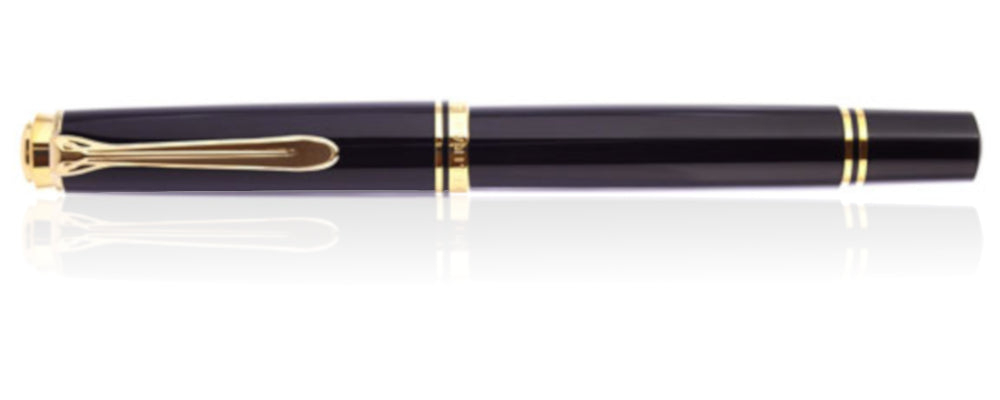 Pelikan M600 Fountain Pen - Souveran Black - Fine