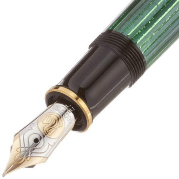 Pelikan M600 Fountain Pen - Souveran Black Green - Extra Fine