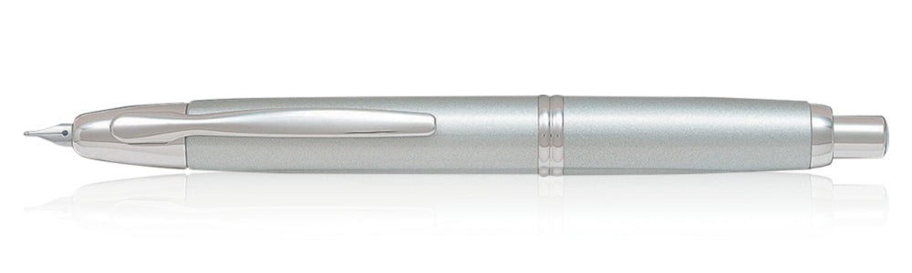 Pilot Capless (Vanishing Point) Silver Fountain Pen - Medium