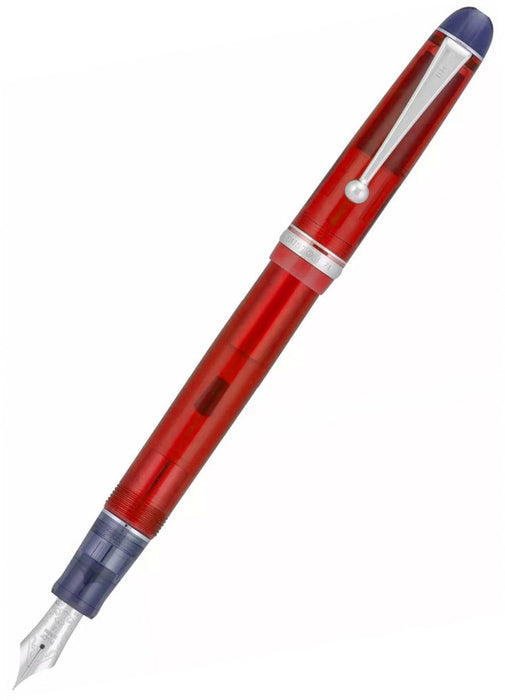 Pilot Custom 74 Fountain Pen - Clear Red Fine Nib